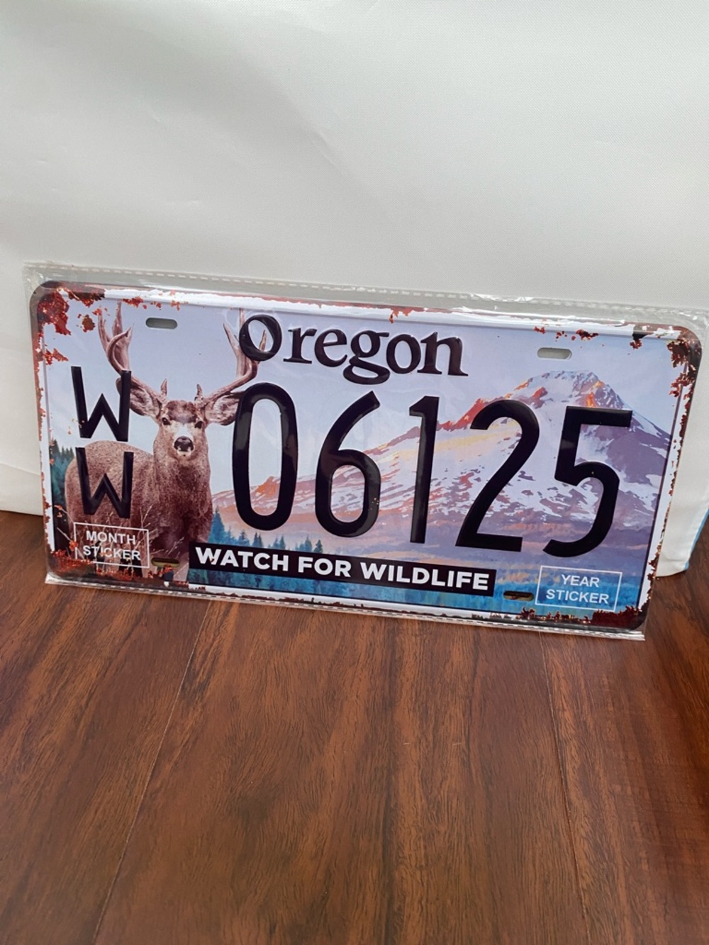 Oregon License Plate